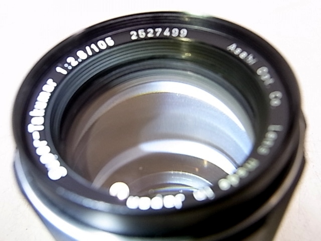 h0972 ASAHI SUPER-TAKUMAR 1:2.8/105 Asahi camera lens 