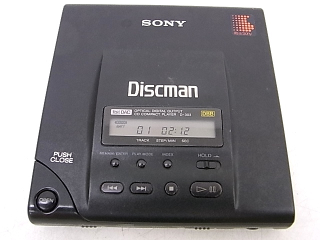 e11554 SONY D-303 ソニー コンパクトCDプレーヤー 動作確認済 本体のみの画像1