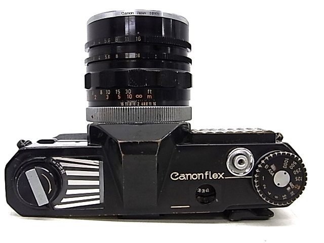 e11607 Canon RM Canonflex/SUPER-CANOMATIC R 58mm 1:1.2 Canon Canon Flex range finder shutter OK with defect 