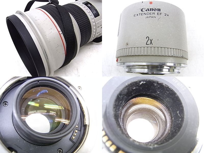 e11552 Canon LENS EF 300mm 1:2.8 L/EXTENDER EF 2x キャノン レンズ エクステンダー 難ありの画像4