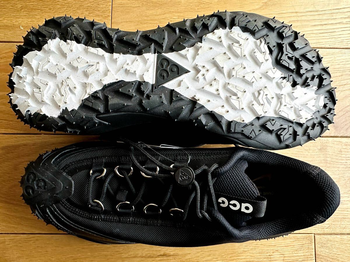 新品 COMME des GARCONS HOMME PLUS x Nike ACG Mountain Fly 2 Low Black US9.5 27.5cm コムデギャルソン オム プリュス ナイキ ブラック