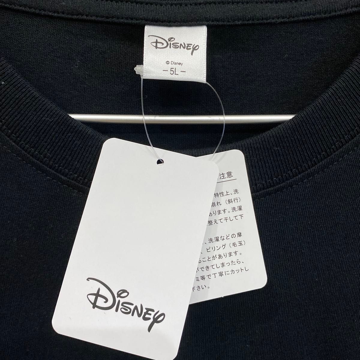 Disney  ミッキー　Tシャツ　5L メンズ　オーバーサイズ　黒
