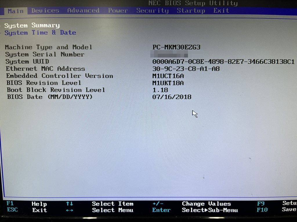 ・Core i5-8500/メモリ8G/HDD:500G×２個●NEC PC-MKM30EZG3●中古・データ消去済・動作保証無・現状品 No.1_画像7