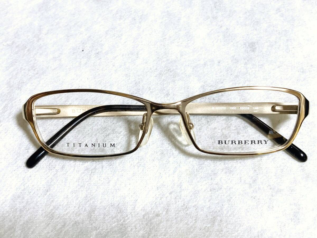 ★BURBERRY/バーバリー★ メンズ用チタンフレーム TITANIUM スクエア バレル 眼鏡 メガネフレーム  未使用の画像2