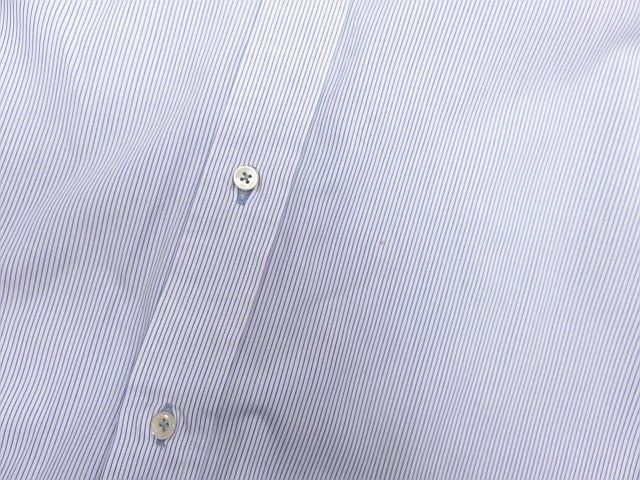 ユナイテッドアローズ　GLR SFODERATO　長袖ドレスシャツ　水色　白　ストライプ　４０ M_画像10