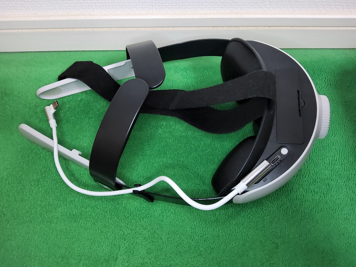 Meta Quest 2 256GB 美品 バッテリーストラップ クッションパッド 度付きレンズ付き 付属品完備 Oculusの画像3