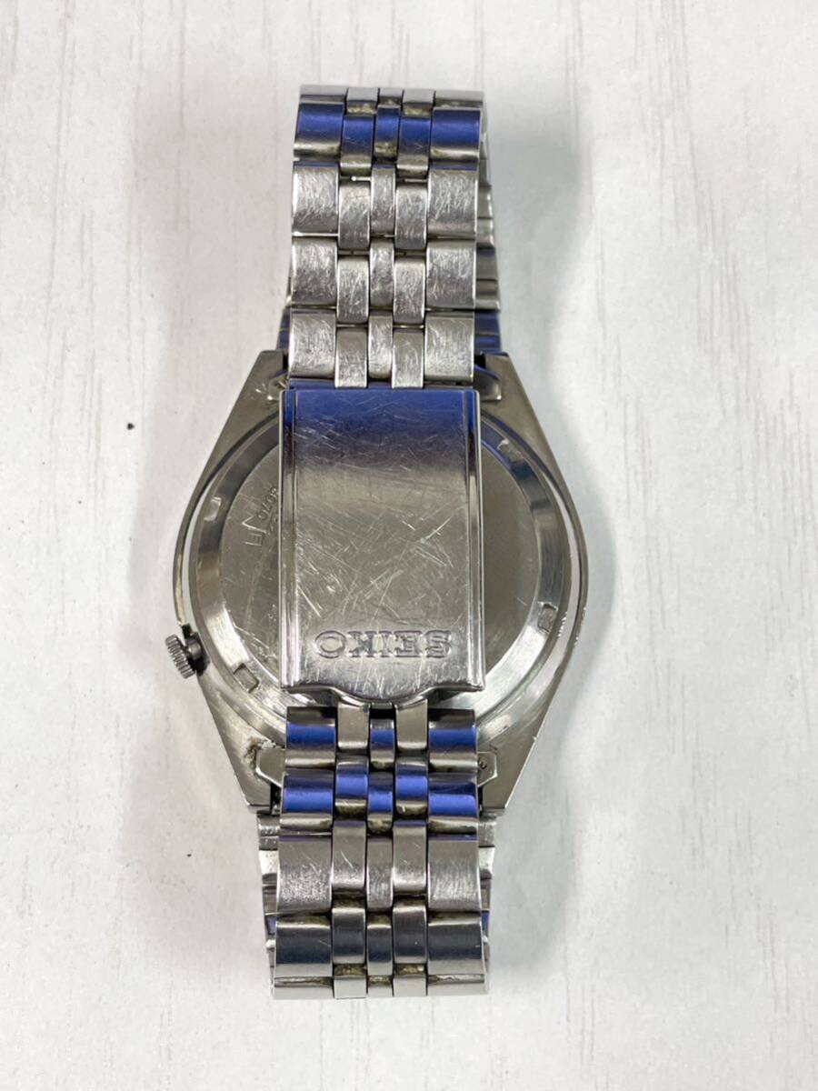 SEIKO セイコー 5 AUTOMATIC オートマチック 自動巻 7009-3070 デイデイト ブラック ゴールド 腕時計の画像5