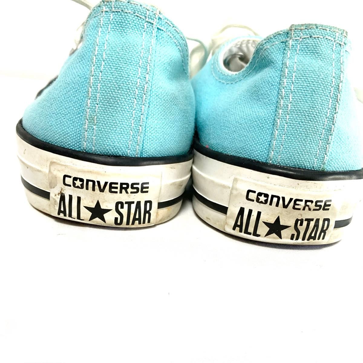 Converse コンバースオールスター OX スニーカー ライトブルー 水色 キャンバス 24cm