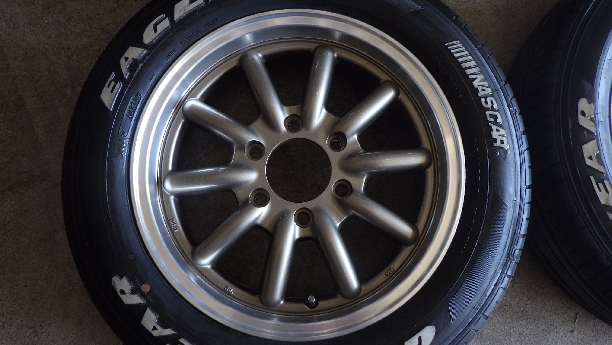 ＥＳＳＥＸ ＥＮＣＢ ハイエース 17×6.5Ｊ 139.7-6Ｈ グッドイヤー ナスカー ホワイトレター 215/60-17の画像3