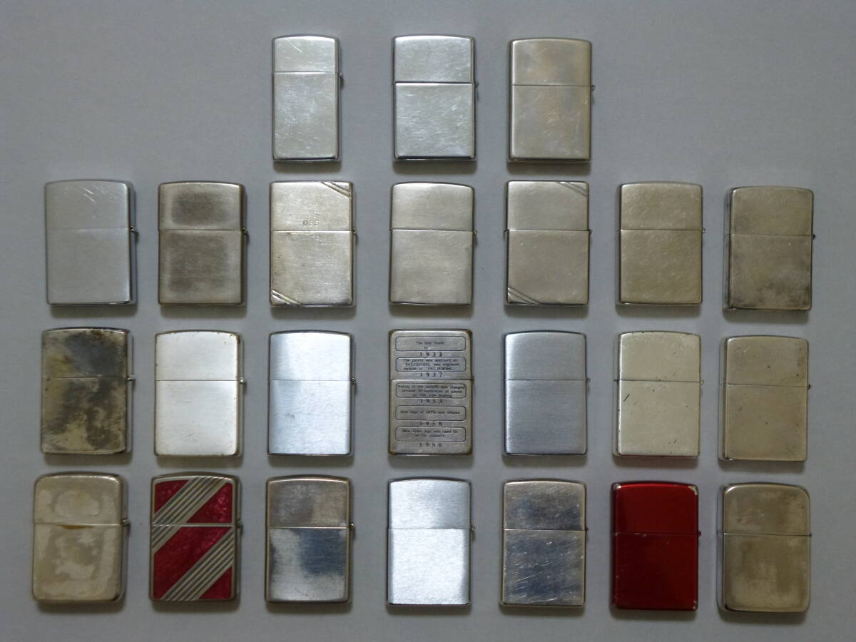 オイルライタージッポ　ZIPPO　２４個セット　ジャンク品　　zj24-49_画像2