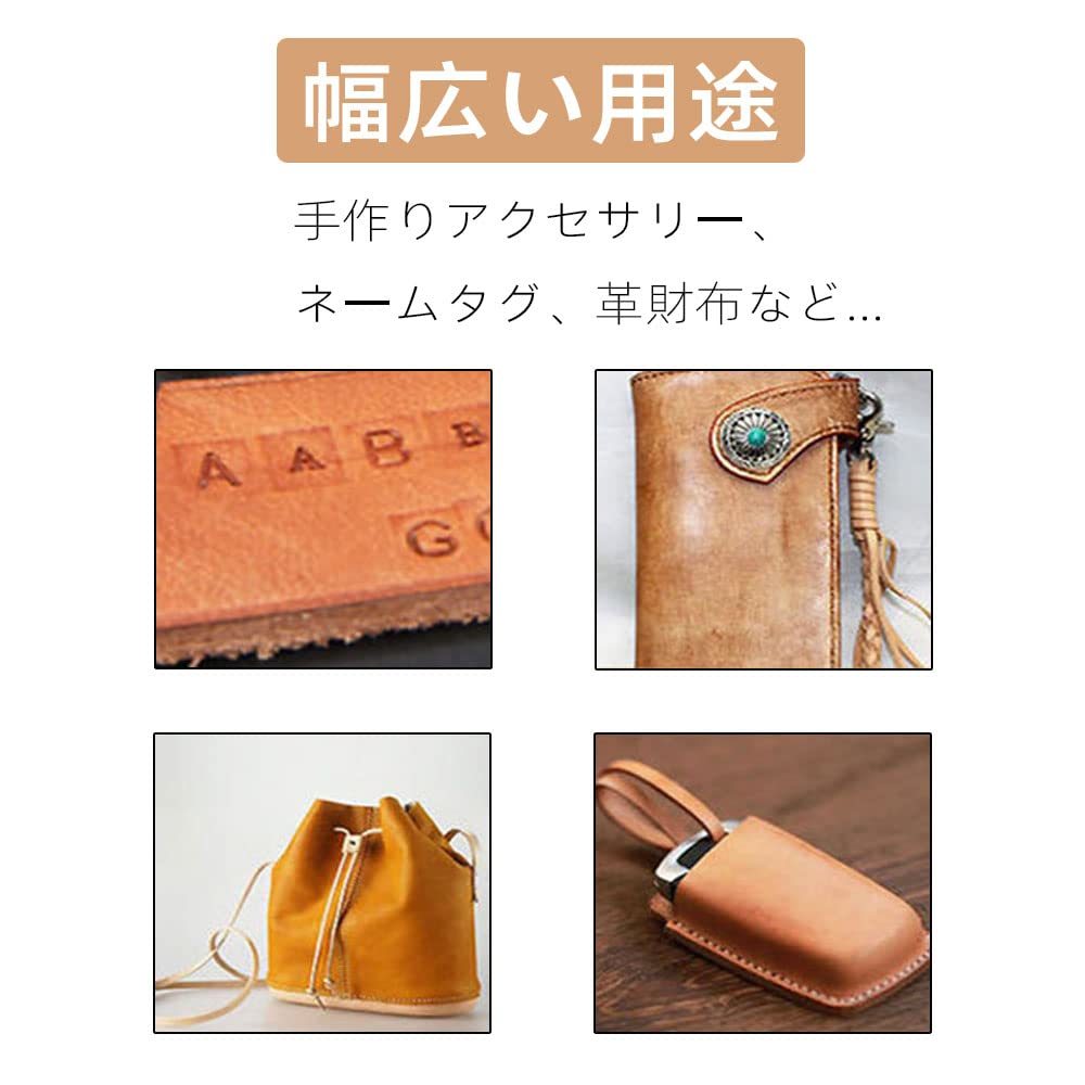 [ special price commodity ]Renjzle leather craft stamp leather craft for stamp seat leather tool set strike .. alphabet strike .. both sides is to
