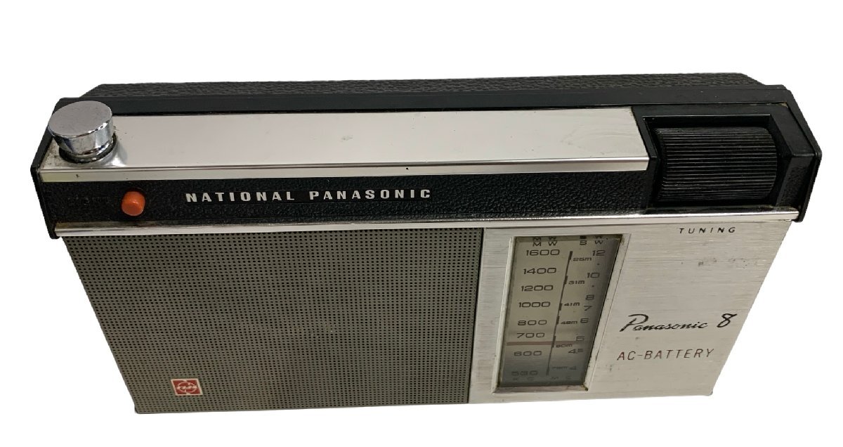 NATIONAL PANASONIC ナショナル パナソニック 8 R-205 2-BAND 8-TRANSISTOR ラジオ radio オーディオ 機器 小型_画像5