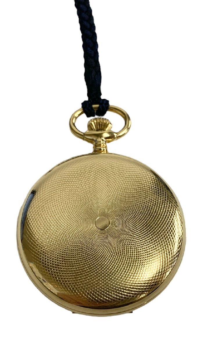 WATEX ワテックス 懐中時計 時計 機械式 手巻き レトロ アンティーク カバー付 ゴールドの画像6