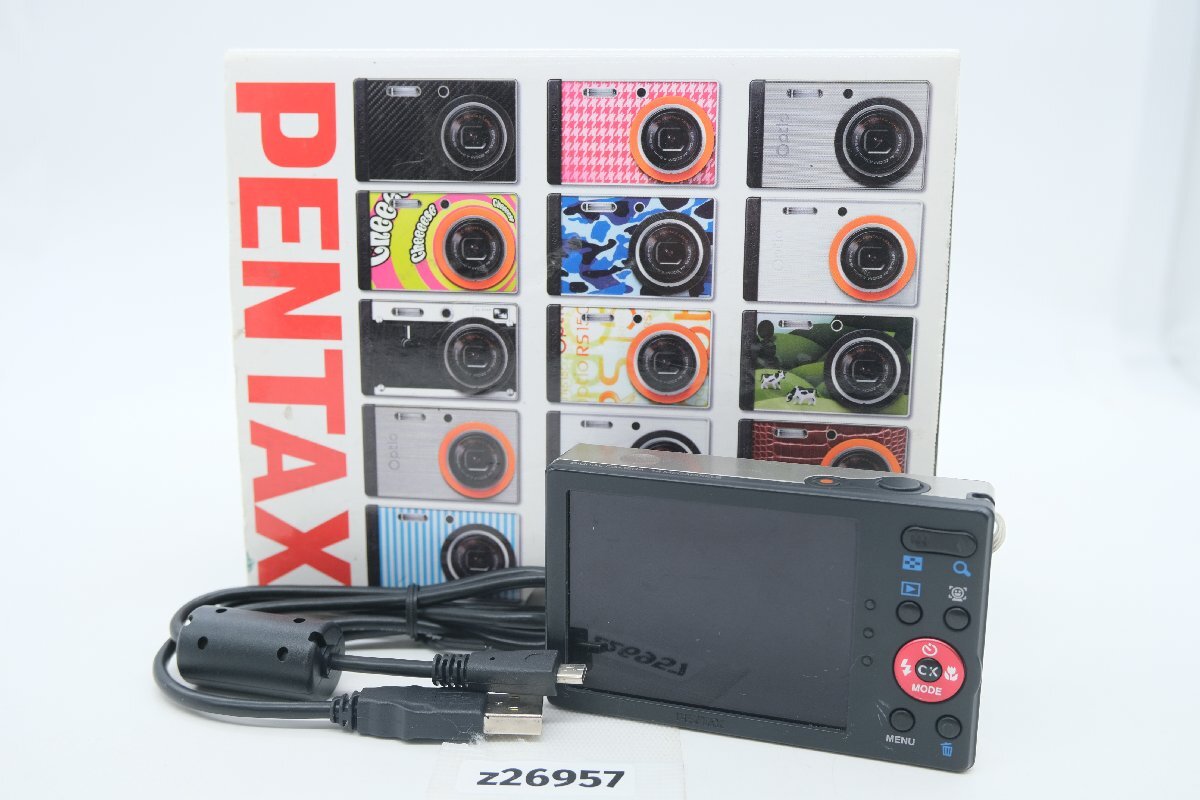 【z26957】PENTAX ペンタックス Optio RS1500 コンパクトデジタルカメラ 箱・取説付き 動作確認済み_画像1