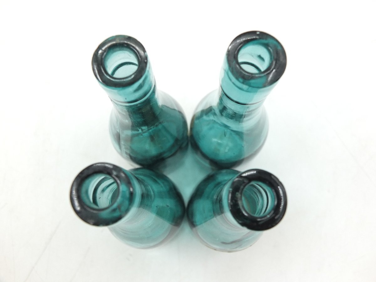 【z26881】アンティーク 昭和レトロ ガラス瓶 小瓶 ガラス 4点セット 格安スタートの画像5