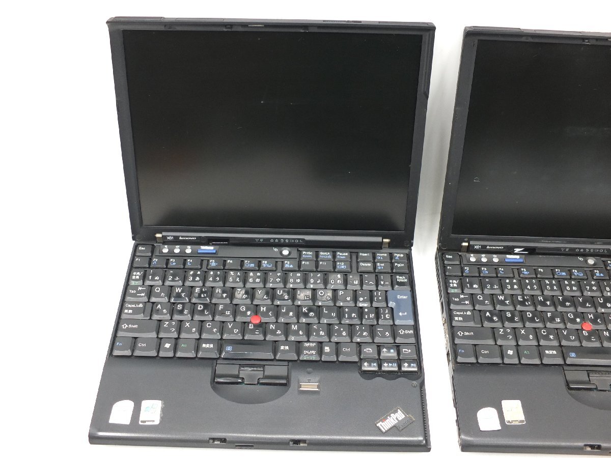 【z26974】Lenovo レノボ ThinkPad X61 7675A31 ノートブックパソコン 12.1インチ T7500 2007年製 ジャンク 3台 まとめ 格安スタート_画像5