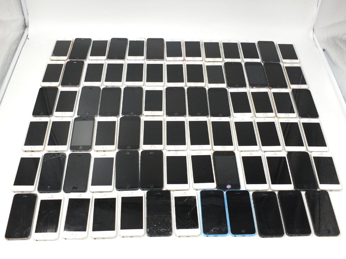 【z26987】Apple iphone5 iPhone 5S iphone5C iphoneSE A1453 A1533 A1429 A1723 A1456 16GB 32GB 64GB 77台 まとめ ジャンク 格安スの画像1