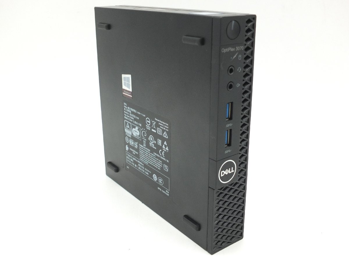 【z27004】Dell OptiPlex 3070 Micro Core i5 R-RMM-E2K-D10U003 ミニパソコン 動作確認済 初期化済み 格安スタートの画像2