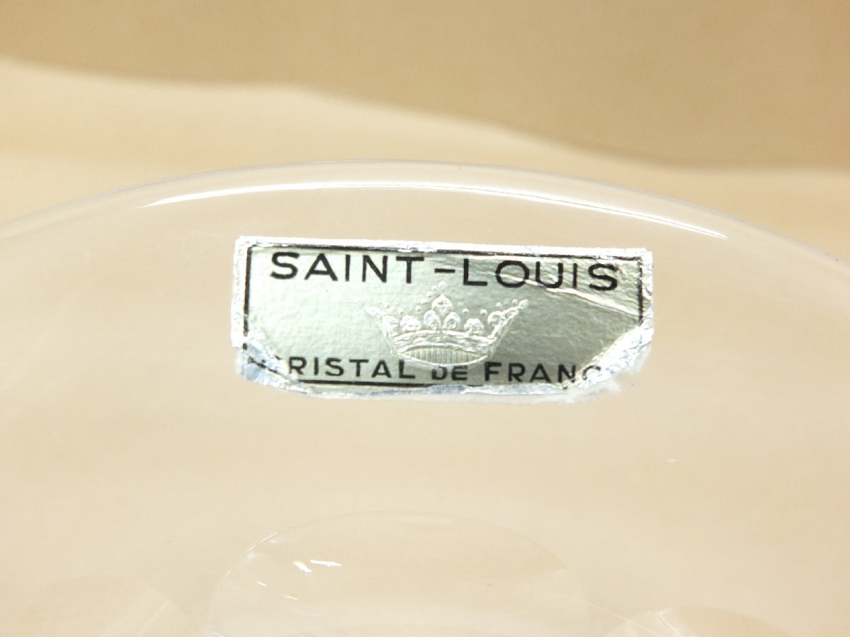 【z27057】Saint-Louis サンルイ CRISTAL FRANCE クリスタルフラワーベース 格安スタートの画像4