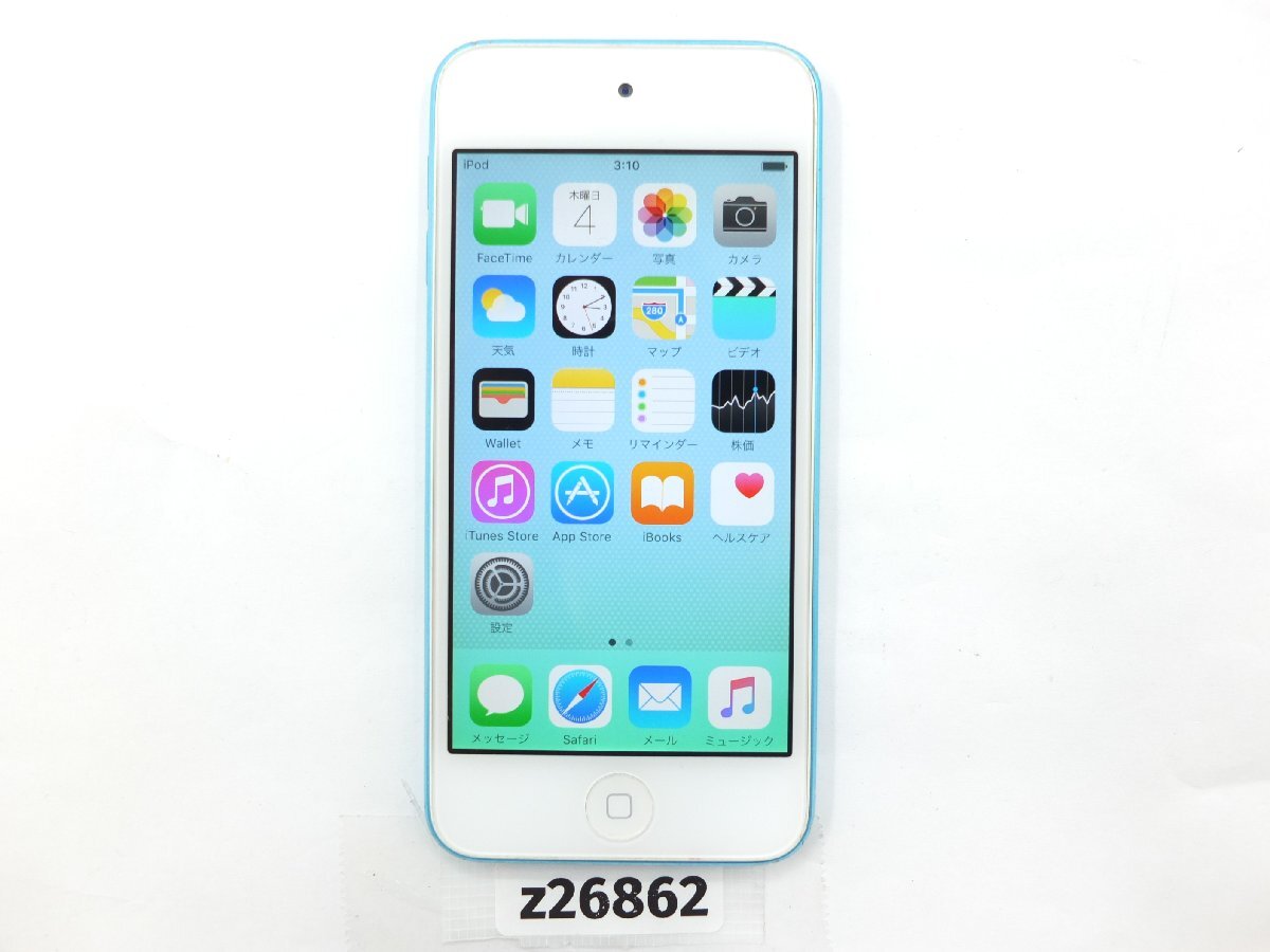 [z26862]Apple Apple iPod touch no. 5 поколение A1421 голубой 32GB рабочий товар первый период . завершено стоимость доставки единый по всей стране 300 иен 