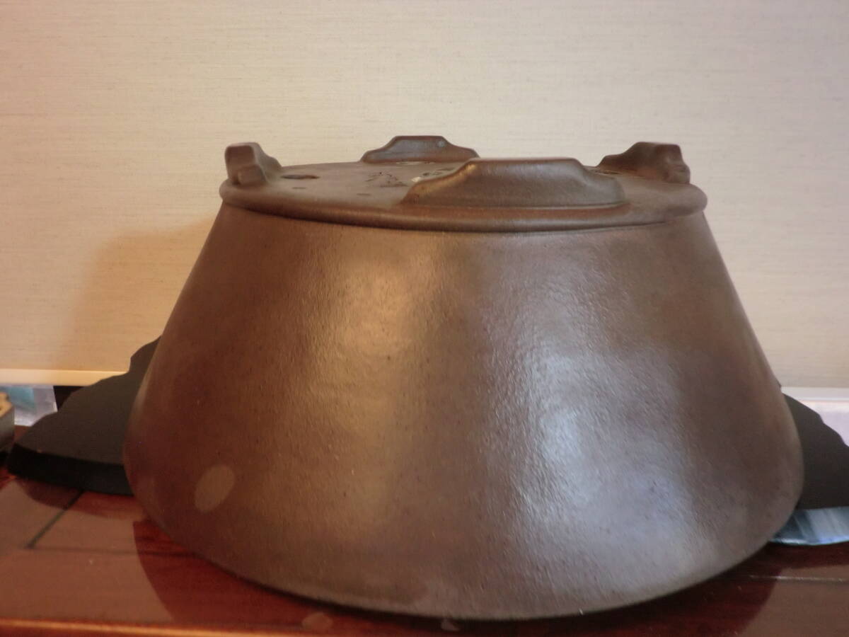 名匠中野行山 30年前の珍しい丸鉢 43.8㎝ の画像5