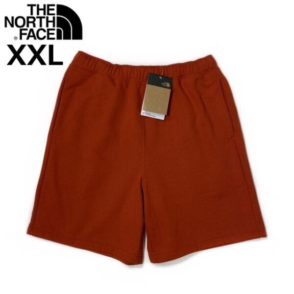 1円～!売切!【正規新品】THE NORTH FACE HERITAGE PATCH SHORT ショートパンツ スウェット US限定 ロゴパッチ スポーツ(XXL)茶 190110-25の画像2