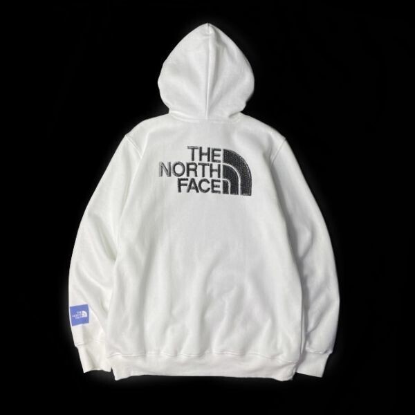 1円～!売切!【正規新品】THE NORTH FACE◆BRAND PROUD HOODIE パーカー スウェット グラフィック ボックスロゴ US限定(XL)白 181130-33の画像7