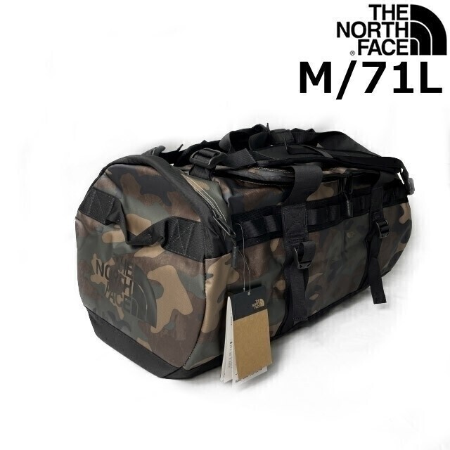 1円～!売切!【正規新品】THE NORTH FACE◆BASE CAMP DUFFEL ボストンバック リュック バックパック US限定 旅行(M/71L)茶 迷彩 180626-75の画像1