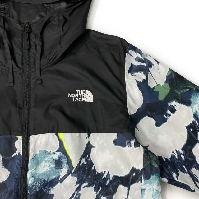 1円～!売切!【正規新品】THE NORTH FACE◆PRINTED CYCLONE JACKET 3 ウインドパーカー US限定 ロゴ刺繍 軽量 撥水(M)紺 総柄 180915-5_画像4