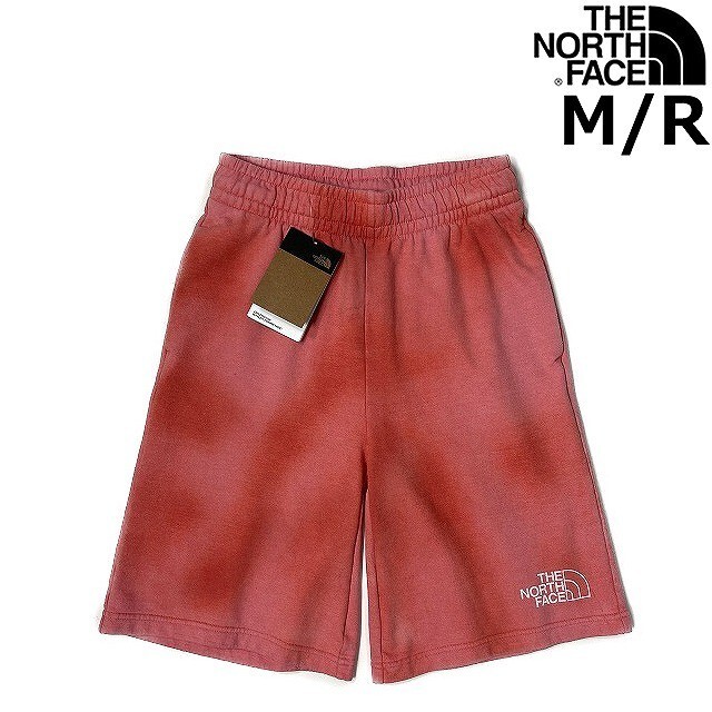 1円～!売切!【正規新品】THE NORTH FACE◆DYE SHORTS ショートパンツ スウェット US限定 後染め アウトドア(M/R)赤 タイダイ柄 190110-5_画像1