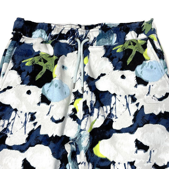 1円～!売切!【正規新品】THE NORTH FACE◆ALL OVER PRINT JOGGER ジョガーパンツ US限定 フローラル 裏起毛(L)紺 総柄 190110-35_画像4