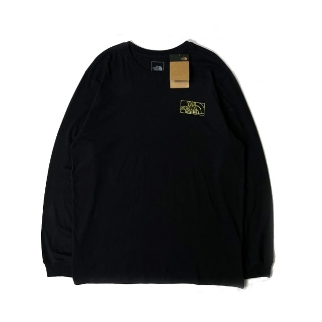 1円～!売切!【正規新品】THE NORTH FACE◆L/S GRAPHIC INJECTION TEE 長袖 Tシャツ ロンT US限定 グラフィック レインボー(M)黒 180902-20の画像5