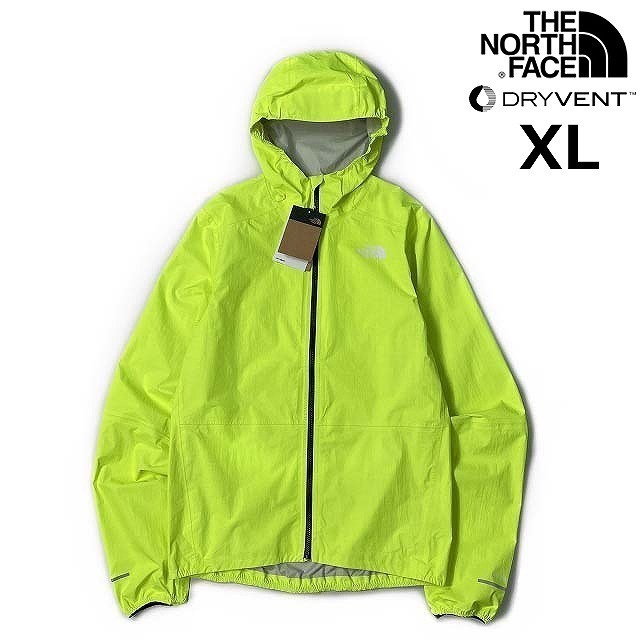 1円～!売切!【正規新品】THE NORTH FACE◆HIGHER RUN JACKET フルジップ マウンテンパーカー US限定 撥水 軽量 ランニング(XL)黄 180915-25の画像1