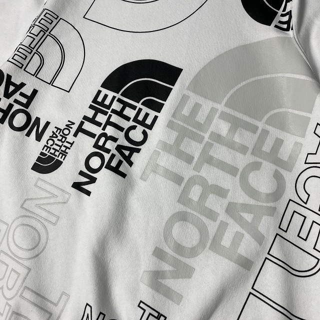 1円～!売切!【正規新品】THE NORTH FACE◆GRAPHIC INJECTION CREW プルオーバー トレーナー US限定 レア グラフィック(XL)白 181130-28の画像5