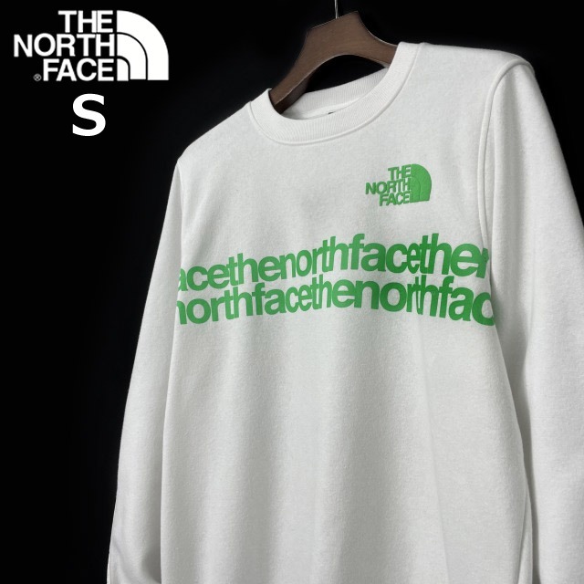 1円～!売切!【正規新品】THE NORTH FACE◆COORDINATES CREW トレーナー スウェット US限定 男女兼用 立体ロゴ グラフィック(S)白 181130-33の画像2