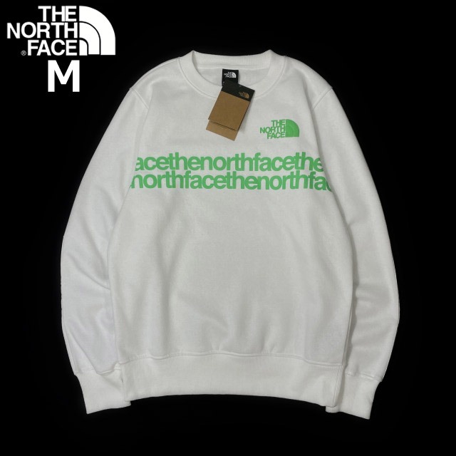 1円～!売切!【正規新品】THE NORTH FACE◆COORDINATES CREW トレーナー スウェット US限定 男女兼用 立体ロゴ グラフィック(M)白 181130-33の画像3