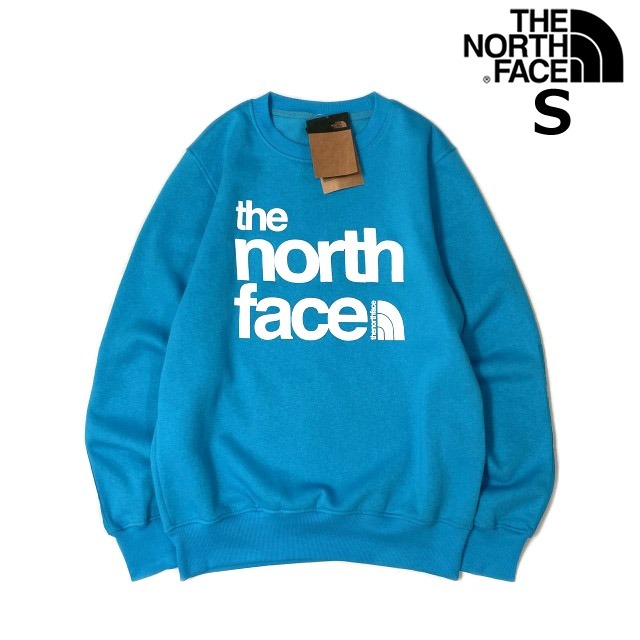 1円～!売切!【正規新品】THE NORTH FACE COORDINATES CREW トレーナー スウェット US限定 裏起毛 立体ロゴ グラフィック(S)青 181130-33の画像1