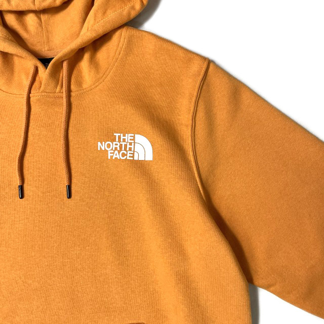 1円～!売切!【正規新品】THE NORTH FACE BOX NSE PULLOVER HOODIE パーカー US限定 バックプリント 裏起毛 男女兼用(L)オレンジ 181130-10の画像6