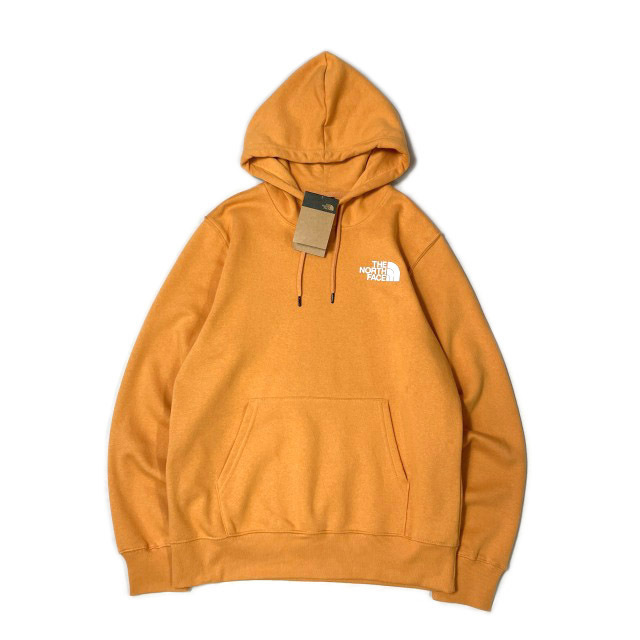 1円～!売切!【正規新品】THE NORTH FACE BOX NSE PULLOVER HOODIE パーカー US限定 バックプリント 裏起毛 男女兼用(XXL)オレンジ181130-10の画像5