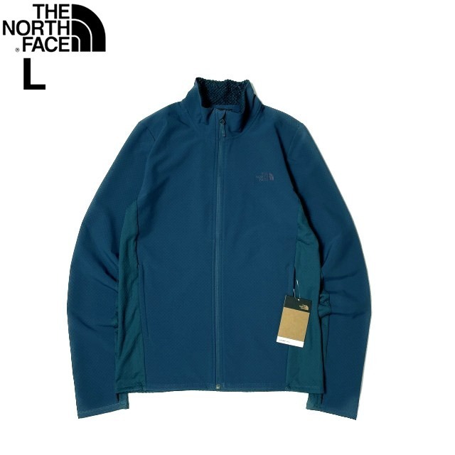 1円～!売切!【正規新品】THE NORTH FACE◆HYBRID WITH FUTUREFLEECE FULL ZIP フルジップ ジャケット US限定 軽量 スポーツ(L)青 180915-5の画像3