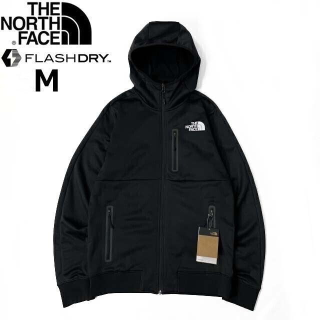 1円～!売切!【正規新品】THE NORTH FACE◆PIONEER PEAK FULLZIP HOODIE トラックジャケット パーカー US限定 速乾 裏起毛(M)黒 180915-45_画像3