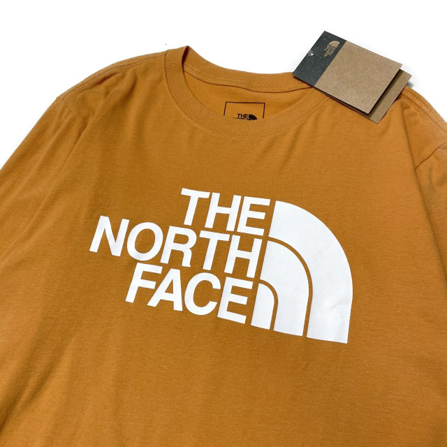 1円～!売切!【正規新品】THE NORTH FACE◆L/S HALF DOME TEE 長袖 Tシャツ ロンT US限定 男女兼用 コットン キャンプ(XL)オレンジ 180902-5の画像4