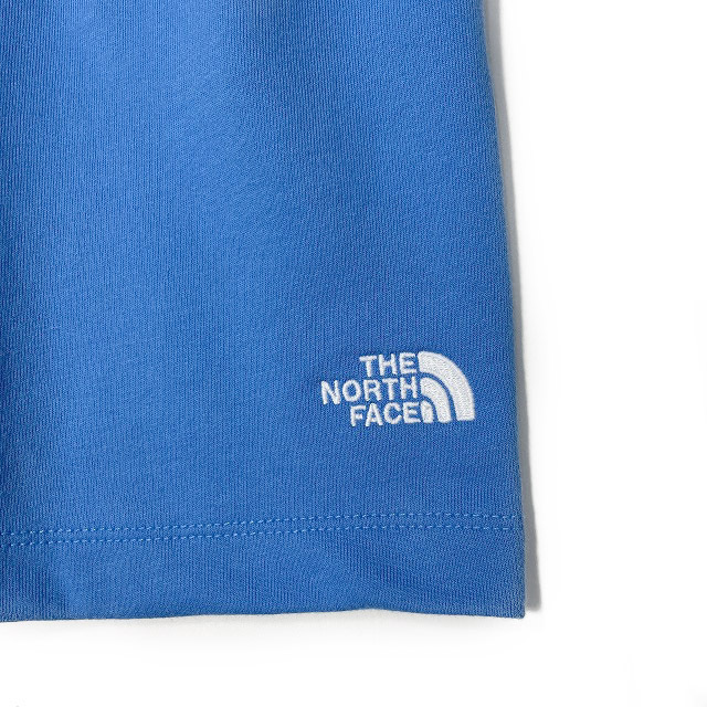 1円～!売切!【正規新品】THE NORTH FACE◆SIMPLE LOGO FLEECE SHORT ショートパンツ US限定 ロゴ刺繍 スポーツ シンプル(S)青 190110-5の画像4