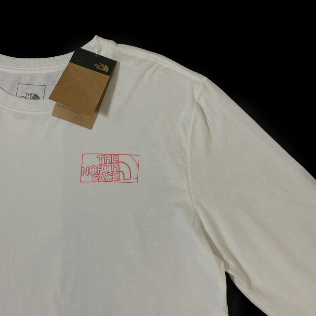 1円～!売切!【正規新品】THE NORTH FACE◆L/S GRAPHIC INJECTION TEE 長袖 Tシャツ ロンT US限定 レインボー 男女兼用(XXL)白 180902-5_画像6