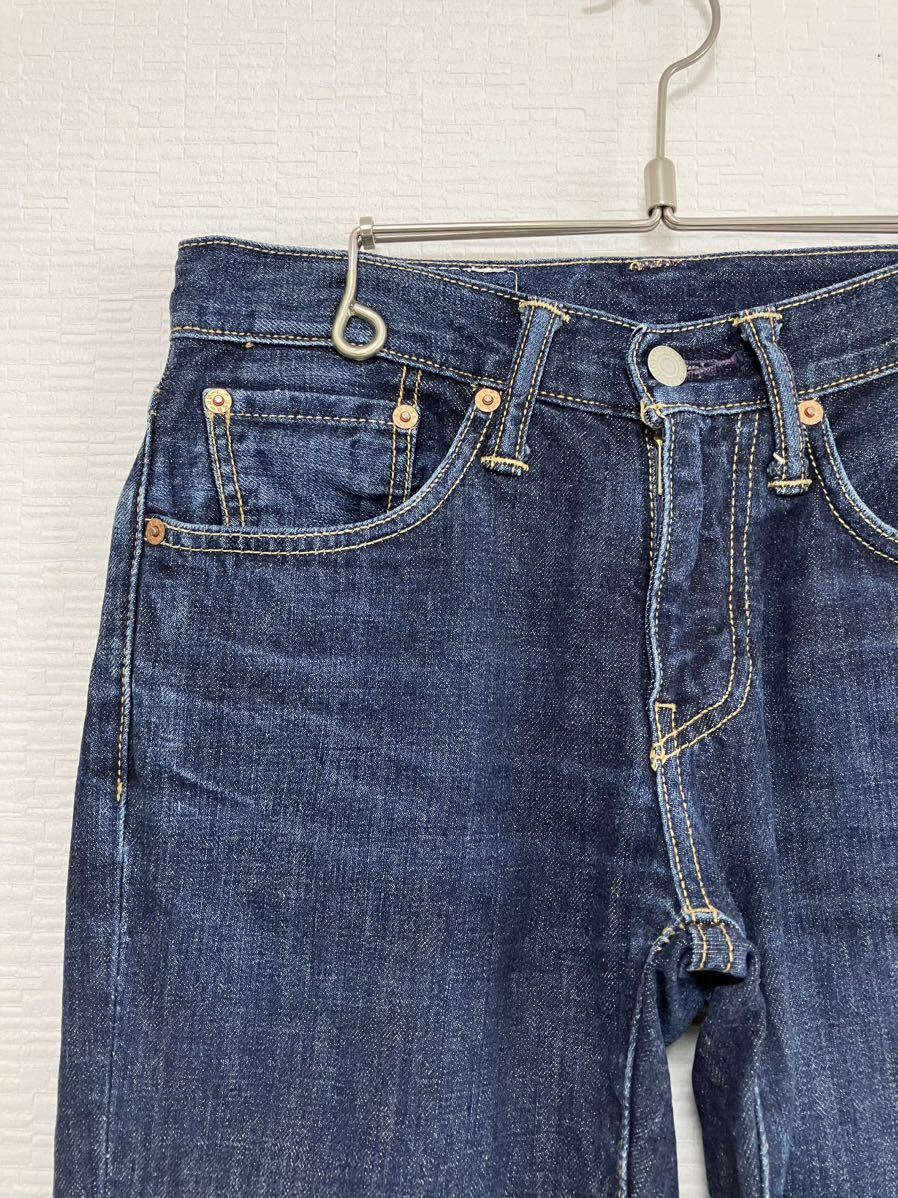 For over 140 years Levi's 511 リーバイス デニムパンツ ジーンズ ジーパン スリム ヒゲ ハチノス 縦落ち インディゴブルー W28 USED 古着_画像4