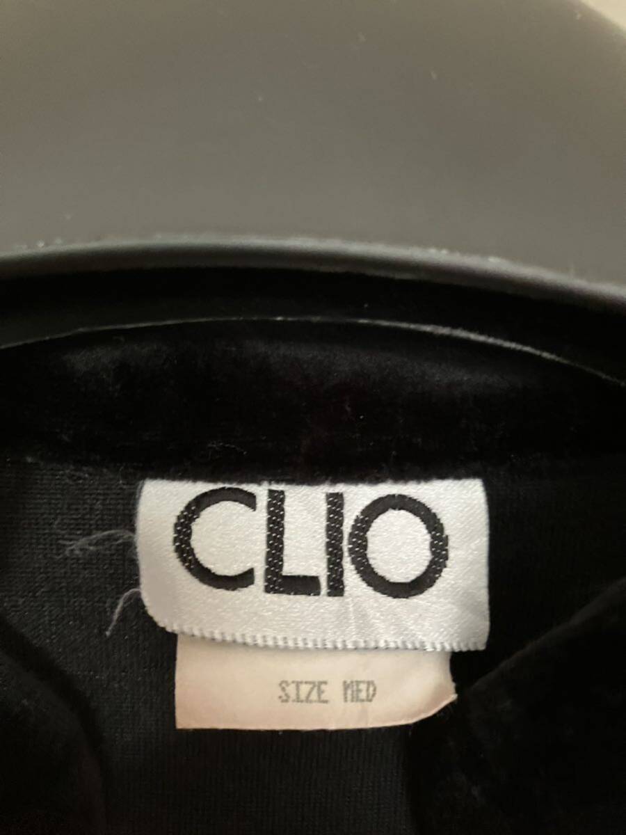 90's USA製 CLIO ベロアチャイナシャツ ビンテージ 古着の画像3