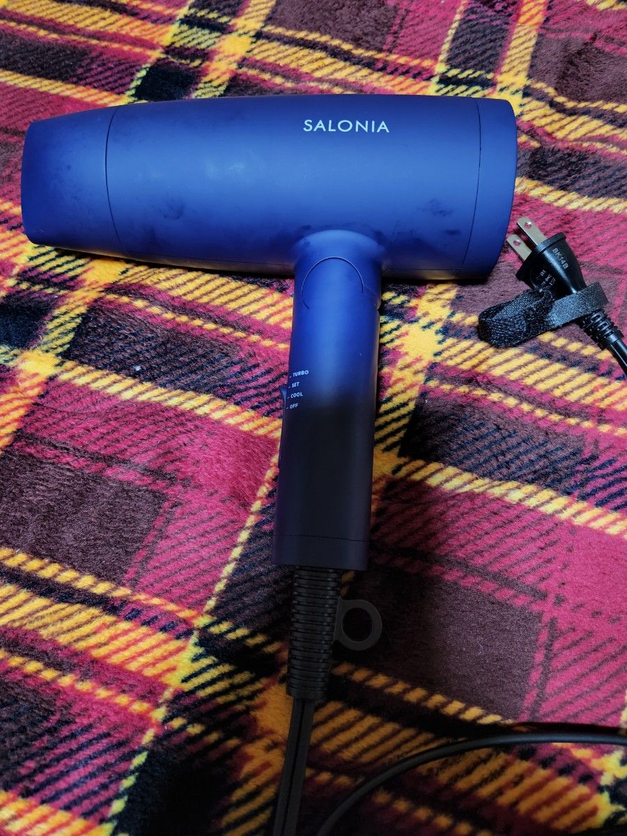 SALONIA サロニア  スピーディーイオン ドライヤー 【ネイビー】 ヘアドライヤー 大風量 マイナスイオン SL-013NV