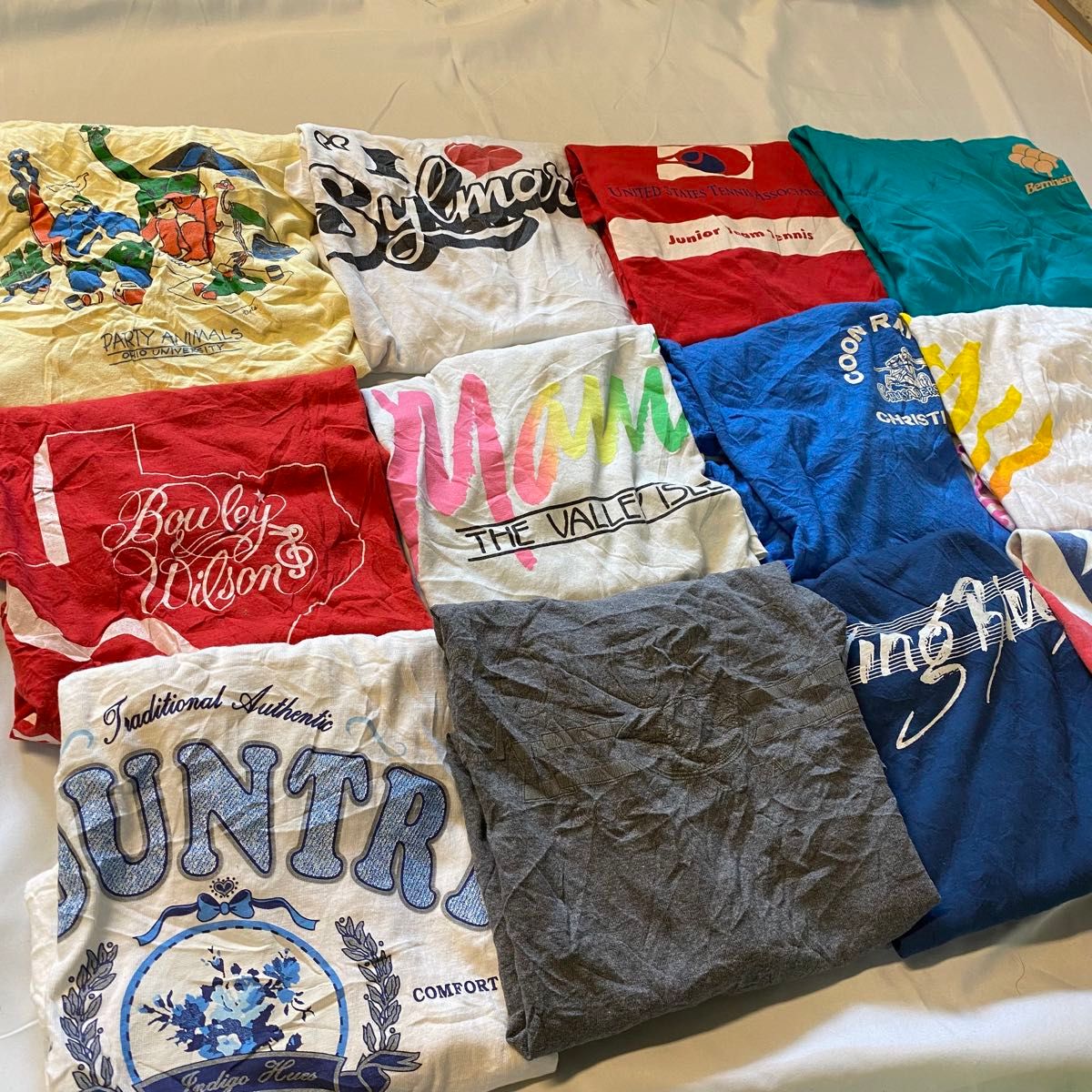 古着 まとめ売りのみ シングルステッチ　Tシャツ　12枚セット アメリカ古着 ロゴ USA古着卸 プリント 半袖 アメカジ