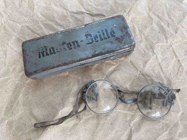 ◎WW2 ドイツ軍 マスケンブリーレ 官給眼鏡（毒ガスマスク用） Maskenbrile 実物の画像4