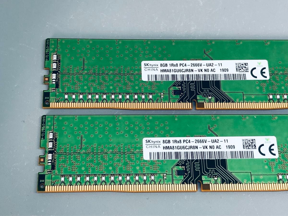 SKHYNIX PC4-2666V-UA2-11 DDR4 21300 Non-ECC Unbuffered 8GBx2(16GB